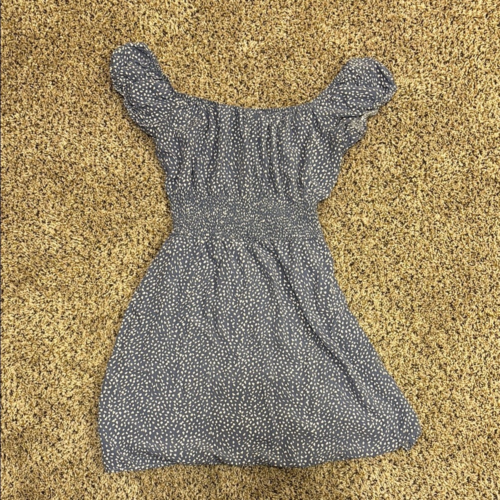 Streetwear Society Blue and White Patterned Dress